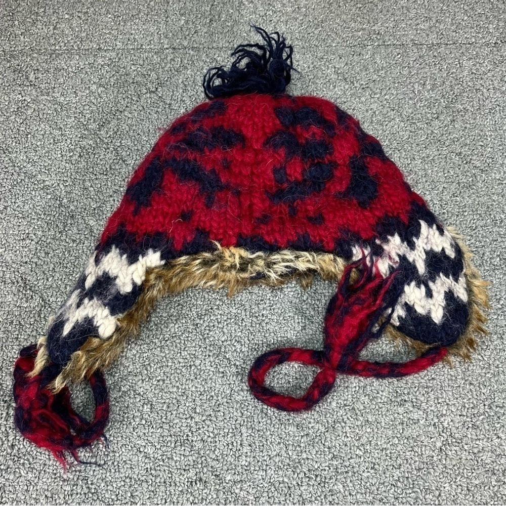 American Eagle Wool Alpaca Boys Winter Trapper Hat - Picture 2 of 5